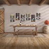 image:imageSorbus Wall Mount Wine Rack  Holds 12 Bottles  Black Metal Wine Bottle Holder for Wall Modern Wine Rack for Home Bar Kitchen6 Tier