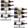 image:imageSorbus Wall Mount Wine Rack  Holds 12 Bottles  Black Metal Wine Bottle Holder for Wall Modern Wine Rack for Home Bar Kitchen6 Tier