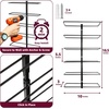 image:imageSorbus Wall Mount Wine Rack  Holds 12 Bottles  Black Metal Wine Bottle Holder for Wall Modern Wine Rack for Home Bar Kitchen6 Tier