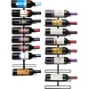 image:imageSorbus Wall Mount Wine Rack  Holds 12 Bottles  Black Metal Wine Bottle Holder for Wall Modern Wine Rack for Home Bar Kitchen9 Tier