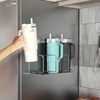 image:imageSorbus Stanley Cup Organizer  3Cup Holder for Cabinet Fridge or Wall  Magnetic or Screw Mount  Stanley Storage Organizer for 20oz 30oz 40oz Cups Tumblers and Water Bottles Silver 1PackSilver
