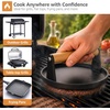 image:imageSorbus Smash Burger Press Kit  Cast Iron Grill Press Set with 7 Inch Round Burger Press and 8 x 4 Inch Rectangle Hamburger Press Burger Smasher for Griddle Sandwich Nonstick Pan