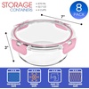 image:imageSorbus 16pc Glass Meal Prep Containers Set  8 Round 32oz Containers with Airtight Lids  Freezer Dishwasher Oven Safe  Reusable Food Storage Bowls 4 Cup Capacity for Meal Prep and Storage PinkPink