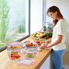 image:imageSorbus 16pc Glass Meal Prep Containers Set  8 Round 32oz Containers with Airtight Lids  Freezer Dishwasher Oven Safe  Reusable Food Storage Bowls 4 Cup Capacity for Meal Prep and Storage PinkPink