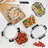 image:imageSorbus 16pc Glass Meal Prep Containers Set  8 Round 32oz Containers with Airtight Lids  Freezer Dishwasher Oven Safe  Reusable Food Storage Bowls 4 Cup Capacity for Meal Prep and Storage PinkBlack