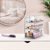 image:imageSorbus Large Clear Stackable Storage Drawers  6Pack Plastic Organizer Bins with Handles  Stackable PullOut Storage Drawers for Closet Pantry Office Bathroom Craft and Toy Organization1 Medium2 Small