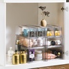 image:imageSorbus Large Clear Stackable Storage Drawers  6Pack Plastic Organizer Bins with Handles  Stackable PullOut Storage Drawers for Closet Pantry Office Bathroom Craft and Toy Organization4 Pack