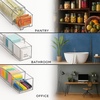 image:imageSorbus Large Clear Stackable Storage Drawers  6Pack Plastic Organizer Bins with Handles  Stackable PullOut Storage Drawers for Closet Pantry Office Bathroom Craft and Toy Organization2 Medium4 Small