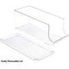image:imageSorbus Water Bottle Organizer for Fridge with Lid  Holds 9 Bottles  Stackable Drink Organizer for Refrigerator Pantry or Countertop  Clear BPAFree Plastic Bottle Storage Holder 4 PackStandard Can