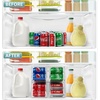 image:imageSorbus Water Bottle Organizer for Fridge with Lid  Holds 9 Bottles  Stackable Drink Organizer for Refrigerator Pantry or Countertop  Clear BPAFree Plastic Bottle Storage Holder 4 PackStandard Can