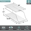 image:imageSorbus Water Bottle Organizer for Fridge with Lid  Holds 9 Bottles  Stackable Drink Organizer for Refrigerator Pantry or Countertop  Clear BPAFree Plastic Bottle Storage Holder 4 PackSkinny Can