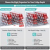 image:imageSorbus Water Bottle Organizer for Fridge with Lid  Holds 9 Bottles  Stackable Drink Organizer for Refrigerator Pantry or Countertop  Clear BPAFree Plastic Bottle Storage Holder 4 PackStandard Can