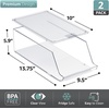 image:imageSorbus Water Bottle Organizer for Fridge with Lid  Holds 9 Bottles  Stackable Drink Organizer for Refrigerator Pantry or Countertop  Clear BPAFree Plastic Bottle Storage Holder 4 PackBottle
