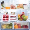 image:imageSorbus Water Bottle Organizer for Fridge with Lid  Holds 9 Bottles  Stackable Drink Organizer for Refrigerator Pantry or Countertop  Clear BPAFree Plastic Bottle Storage Holder 4 PackStandard Can