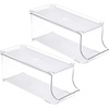 image:imageSorbus Water Bottle Organizer for Fridge with Lid  Holds 9 Bottles  Stackable Drink Organizer for Refrigerator Pantry or Countertop  Clear BPAFree Plastic Bottle Storage Holder 4 PackStandard Can