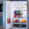image:imageSorbus Water Bottle Organizer for Fridge with Lid  Holds 9 Bottles  Stackable Drink Organizer for Refrigerator Pantry or Countertop  Clear BPAFree Plastic Bottle Storage Holder 4 PackStandard Can