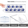 image:imageSorbus Water Bottle Organizer for Fridge with Lid  Holds 9 Bottles  Stackable Drink Organizer for Refrigerator Pantry or Countertop  Clear BPAFree Plastic Bottle Storage Holder 4 PackBottle