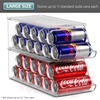 image:imageSorbus Water Bottle Organizer for Fridge with Lid  Holds 9 Bottles  Stackable Drink Organizer for Refrigerator Pantry or Countertop  Clear BPAFree Plastic Bottle Storage Holder 4 PackSkinny Can