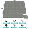 image:imageSorbus Wood Grain Floor Tiles Foam Mat EVA Interlocking Mats Tile 38Inch Thick Flooring Wood Puzzle Exercise Mats wBorders  Home Playroom Basement Apartment Trade Show Baby DanceGrey