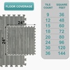 image:imageSorbus Wood Grain Floor Tiles Foam Mat EVA Interlocking Mats Tile 38Inch Thick Flooring Wood Puzzle Exercise Mats wBorders  Home Playroom Basement Apartment Trade Show Baby DanceGrey