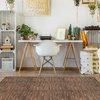 image:imageSorbus Wood Grain Floor Tiles Foam Mat EVA Interlocking Mats Tile 38Inch Thick Flooring Wood Puzzle Exercise Mats wBorders  Home Playroom Basement Apartment Trade Show Baby DanceBrown