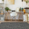 image:imageSorbus Wood Grain Floor Tiles Foam Mat EVA Interlocking Mats Tile 38Inch Thick Flooring Wood Puzzle Exercise Mats wBorders  Home Playroom Basement Apartment Trade Show Baby DanceGrey