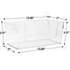 image:imageSorbus Open Plastic Storage Bins Clear Pantry Organizer Box Bin Containers for Organizing Kitchen Fridge Food Snack Pantry Cabinet Fruit Vegetables Bathroom Supplies Wide Rectangular 4Pack