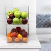 image:imageSorbus Open Plastic Storage Bins Clear Pantry Organizer Box Bin Containers for Organizing Kitchen Fridge Food Snack Pantry Cabinet Fruit Vegetables Bathroom Supplies 4Pack