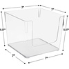 image:imageSorbus Open Plastic Storage Bins Clear Pantry Organizer Box Bin Containers for Organizing Kitchen Fridge Food Snack Pantry Cabinet Fruit Vegetables Bathroom Supplies Square 2Pack