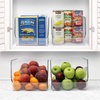 image:imageSorbus Open Plastic Storage Bins Clear Pantry Organizer Box Bin Containers for Organizing Kitchen Fridge Food Snack Pantry Cabinet Fruit Vegetables Bathroom Supplies 4Pack