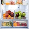 image:imageSorbus Open Plastic Storage Bins Clear Pantry Organizer Box Bin Containers for Organizing Kitchen Fridge Food Snack Pantry Cabinet Fruit Vegetables Bathroom Supplies 4Pack