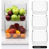 image:imageSorbus Open Plastic Storage Bins Clear Pantry Organizer Box Bin Containers for Organizing Kitchen Fridge Food Snack Pantry Cabinet Fruit Vegetables Bathroom Supplies 4Pack