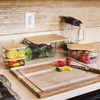 image:imageSorbus Organizer Bins with EcoFriendly  Bamboo lids Kitchen Pantry Organization Storage bins for fridge freezer Food Storage containers for organizing Cabinet Organizers