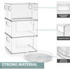 image:imageSorbus Pantry Organizers and Storage Set Set of 5 2 Large Stackable Storage Bins Open Front 2 Narrow Stackable Storage Bins 1 Lazy Susan Organizer for Fridge Clear Pantry Storage Bins