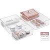 image:imageSorbus Skin care organizer Storage bin Drawer organizers for cosmetic Clear Stackable Containers for Bathroom Vanity 4Piece Set4Piece Set