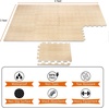 image:imageSorbus Wood Grain Floor Mats Foam Interlocking Mats Each Tile 1 Square Foot 38Inch Thick Flooring Wood Mat Tiles  Home Office Playroom Basement Trade Show 16 Tiles16 Sq ft TerrazzoWood Grain  Light Pine