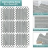 image:imageSorbus Wood Grain Floor Mats Foam Interlocking Mats Each Tile 1 Square Foot 38Inch Thick Flooring Wood Mat Tiles  Home Office Playroom Basement Trade Show 16 Tiles16 Sq ft TerrazzoWood Grain  Gray