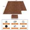 image:imageSorbus Wood Grain Floor Mats Foam Interlocking Mats Each Tile 1 Square Foot 38Inch Thick Flooring Wood Mat Tiles  Home Office Playroom Basement Trade Show 16 Tiles16 Sq ft TerrazzoBrown