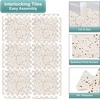 image:imageSorbus Wood Grain Floor Mats Foam Interlocking Mats Each Tile 1 Square Foot 38Inch Thick Flooring Wood Mat Tiles  Home Office Playroom Basement Trade Show 16 Tiles16 Sq ft TerrazzoTerrazzo