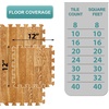 image:imageSorbus Wood Grain Floor Mats Foam Interlocking Mats Each Tile 1 Square Foot 38Inch Thick Flooring Wood Mat Tiles  Home Office Playroom Basement Trade Show 16 Tiles16 Sq ft TerrazzoWood Grain  Pine