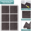 image:imageSorbus Wood Grain Floor Mats Foam Interlocking Mats Each Tile 1 Square Foot 38Inch Thick Flooring Wood Mat Tiles  Home Office Playroom Basement Trade Show 16 Tiles16 Sq ft TerrazzoCarbon