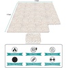 image:imageSorbus Wood Grain Floor Mats Foam Interlocking Mats Each Tile 1 Square Foot 38Inch Thick Flooring Wood Mat Tiles  Home Office Playroom Basement Trade Show 16 Tiles16 Sq ft TerrazzoTerrazzo