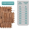 image:imageSorbus Wood Grain Floor Mats Foam Interlocking Mats Each Tile 1 Square Foot 38Inch Thick Flooring Wood Mat Tiles  Home Office Playroom Basement Trade Show 16 Tiles16 Sq ft TerrazzoBrown