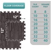 image:imageSorbus Wood Grain Floor Mats Foam Interlocking Mats Each Tile 1 Square Foot 38Inch Thick Flooring Wood Mat Tiles  Home Office Playroom Basement Trade Show 16 Tiles16 Sq ft TerrazzoCarbon