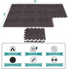 image:imageSorbus Wood Grain Floor Mats Foam Interlocking Mats Each Tile 1 Square Foot 38Inch Thick Flooring Wood Mat Tiles  Home Office Playroom Basement Trade Show 16 Tiles16 Sq ft TerrazzoCarbon