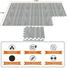 image:imageSorbus Wood Grain Floor Mats Foam Interlocking Mats Each Tile 1 Square Foot 38Inch Thick Flooring Wood Mat Tiles  Home Office Playroom Basement Trade Show 16 Tiles16 Sq ft TerrazzoWood Grain  Gray