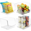 image:imageSorbus Open Plastic Storage Bins Clear Pantry Organizer Box Bin Containers for Organizing Kitchen Fridge Food Snack Pantry Cabinet Fruit Vegetables Bathroom Supplies 4Pack