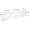 image:imageSorbus Open Plastic Storage Bins Combo Set  Clear Pantry Organizer Box Bin Containers for Organizing Kitchen Fridge Food Snack Pantry Cabinet Fruit Vegetables Bathroom Square amp Rectangle Set