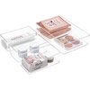 image:imageSorbus Skin care organizer Storage bin Drawer organizers for cosmetic Clear Stackable Containers for Bathroom Vanity 4Piece Set4Piece Set