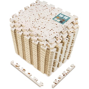 image:imageSorbus Wood Grain Floor Mats Foam Interlocking Mats Each Tile 1 Square Foot 38Inch Thick Flooring Wood Mat Tiles  Home Office Playroom Basement Trade Show 16 Tiles16 Sq ft TerrazzoTerrazzo